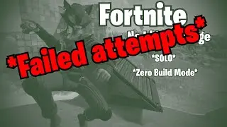 SOLO NO Kill Challenge in Zero build *FAILED ATTEMPTS*