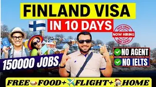 🇫🇮 Finland Free Work Visa 2025 | Move in 10 Days | 1,50,000 Jobs Open in Finland |Schengen Visa 2025
