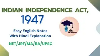 Indian Independence Act 1947 #publicadministration #netjrf #ugcnet #myauthority#upsc #class