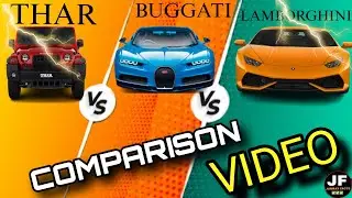 Thar Vs Buggati Vs Lamborghini 🤔 | Full Comparison Video | @pandeyfact  @cinzokfact @brainxmania