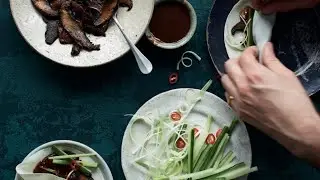 How to Make Vegan Crispy Vegan Duck Pancakes - BOSH! LIVE