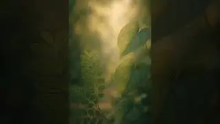 Realistic Cinematic Close-Up of Green Leaves in Natural Light