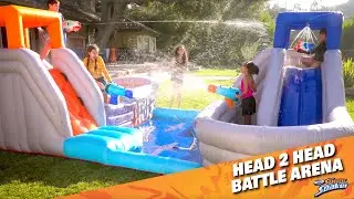 Nerf Super Soaker Head to Head Battle Arena: Mega Inflatable Fun!