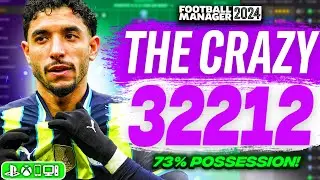This CRAZY FM24 Tactic Averaged 73% Possession! | Best FM24 Tactics