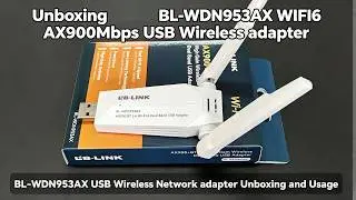 BL-WDN953AX USB Wireless Network Adapter Unboxing & Usage | WiFi6 & Bluetooth 5.4