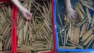 Flamenco in the Factory | Joyful Bamboo Straw Production #bamboostraw #flamenco #ecofactory