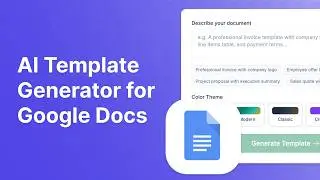 AI Template Generator for Google Docs