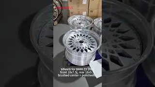 3-piece wheels for BMW Z3 2002, 18x7.5j and 18x9.5j modular forged rims made at JOVA WHEELS