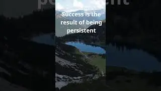 Success is the result of being persistent