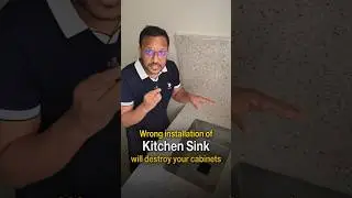 Wrong installation of kitchen sink will destroy your cabinets !! #jadestonearchitects