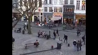 Agora Square, Brussels  Saxophonist