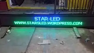 Terima pesanan running text/Running teks/Tulisan berjalan/LED Display & Videotron berbagai ukuran