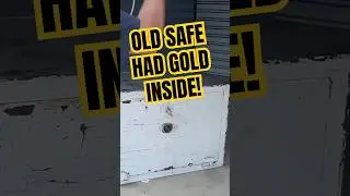Gold Found Inside Old Safe. #safe #gold #storage #shorts