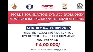 Morde Foundation 2nd All India Open Fide Rapid Rating Chess Tournament Pune