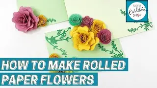 How to Make 3D Rolled Paper Flowers
