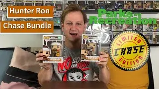Hunter Ron Parks & Recreation Funko Pop Common & Chase Bundle Unboxing