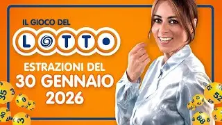 Estrazione in diretta del Gioco del Lotto e del Simbolotto di venerdì 30 Gennaio 2026