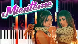 TINI, Maria Becerra   Mi&eacute;nteme ( Piano Tutorial / Cover )