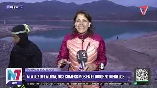 A la luz de la luna, nos sumergimos en el Dique Potrerillos