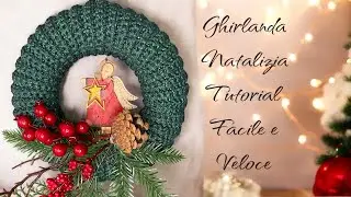Ghirlanda uncinetto, tutorial facile, regalo di Natale perfetto