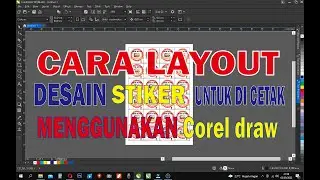 Cara layout stiker di Corel draw