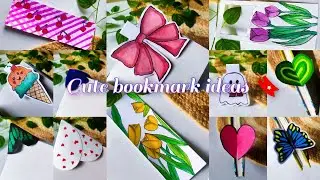 DIY Aesthetic Bookmarks | Easy & Creative Ideas for Book Lovers 📚✨ | Art by sanjida