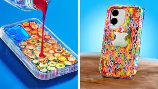 🎨 CRIE SUA PRÓPRIA CAPA DE CELULAR COM ARCO-ÍRIS – IDEIAS SIMPLES DE FAÇA VOCÊ MESMO! 😍📱