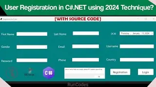 Как создать форму регистрации пользователя в C#.NET с использованием базы данных SQL Server и Vis...