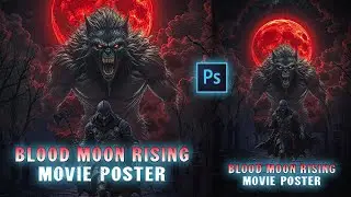 I&rsquo;m Back&hellip; And It&rsquo;s Horror Time! | Photoshop Movie Poster Tutorial | Blood Moon Rising!