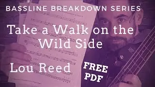 Take A Walk On The Wild Side Bass Lesson (No.16)