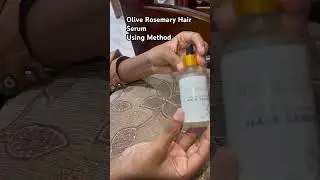 Olive Rosemary Hair Serum Using Method