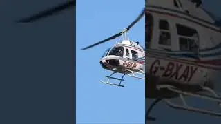 Coming into land at a farm in Martham GB-XAY jet Ranger  #shorts #aviation #helicopter