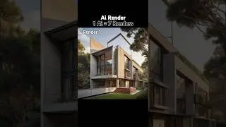 1Ai = 7 Different Renders | AI for Architects | Free AI Architecture Tools #aiarchitecture #airender