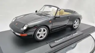 Norev 1993 Porsche 911 Carrera Cabriolet 993 Black