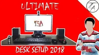Ultimate Clean Pc Desk Setup 2018 with cable management.