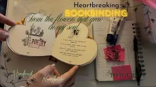 Coptic & Long Stitch Bookbinding -DIY Heart Book for Haunted Romantics. Free Heart page Templates