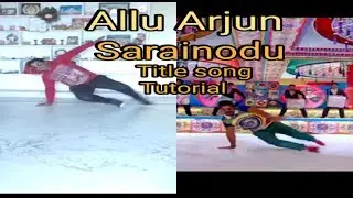 Allu Arjun - SarainoduTitle song |Sarrainodu| Signature Step Telugu Tutorial | @jeevanpranks