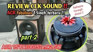 CEK SPEAKER ACR FABULOUS 15INCH !!