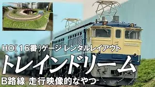 【職人技】ジオラマ界の巨匠の魂が宿るレイアウトが凄かったwww【HO(16番)ゲージレンタルレイアウト トレインドリーム B路線走行映像】