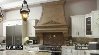 Kitchen design idea, cast stone range hood