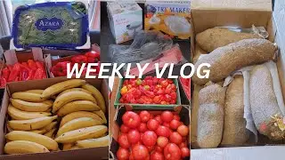 🇬🇧WEEKLY VLOG: School pickup, African Food Haul, UNBOXING.