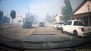 Lytton Fire June 30 2021 Dashcam