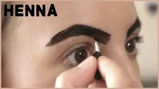Henna Eyebrows Tutorial - | Dark Brown | EASY DIY HENNA BROWS #henna #hennabrows BROW TRANSFORMATION