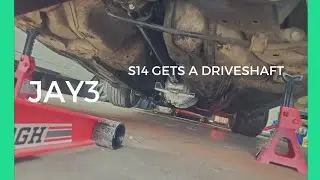 S14 rb25 neo swap driveshaft install (cd009)