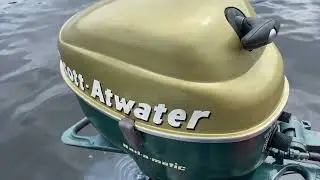 1956 Scott Atwater 10hp Bail-a-matic antique outboard  AOMCI