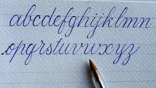 Cursive writing small letters a to z by BIC Ball pen @calligraphy65