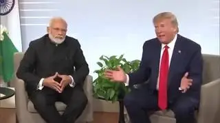 G7 Summit in France 2019 - PM Modi and US President Trump Interaction
