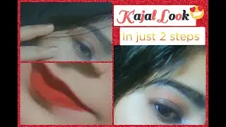 Beautiful eye look with kajal in just two minutes with AsmaBatool.