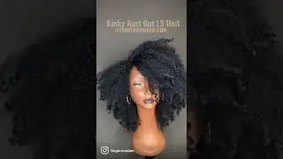 When you rock your FINGERCOMBER KINKY KURL OUT LS Unit as a full coverage wig with no leave-out!