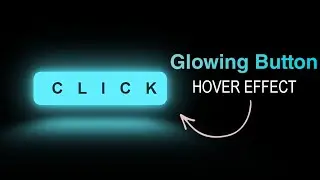 Glowing Button Hover Effect | Glowing Button Animation #youtube #youtubevideos